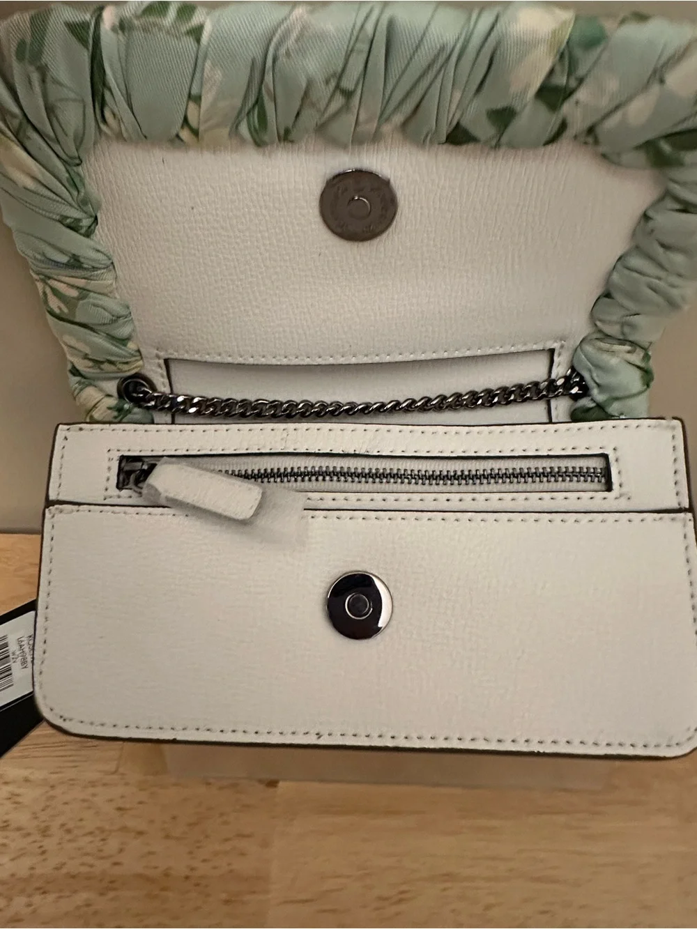 Karl Lagerfeld white leather
